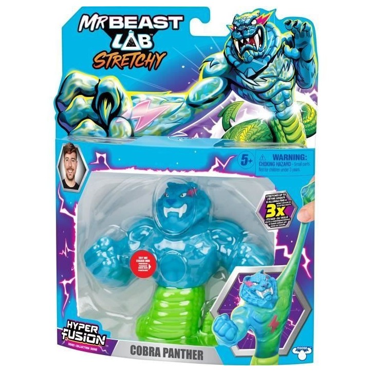 Figurine élastique - MRBEAST LAB - Goo Jit Zu - Cobra Panthere - 11 cm Figurine élastique - MRBEAST LAB - Goo Jit Zu - Cobra Panthere - 11 cm