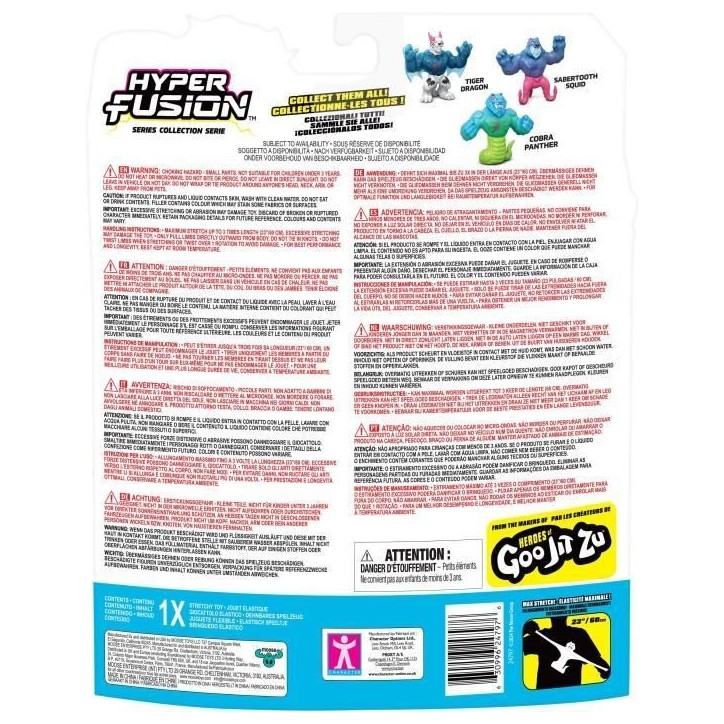 Figurine élastique - MRBEAST LAB - Goo Jit Zu - Cobra Panthere - 11 cm Figurine élastique - MRBEAST LAB - Goo Jit Zu - Cobra Panthere - 11 cm