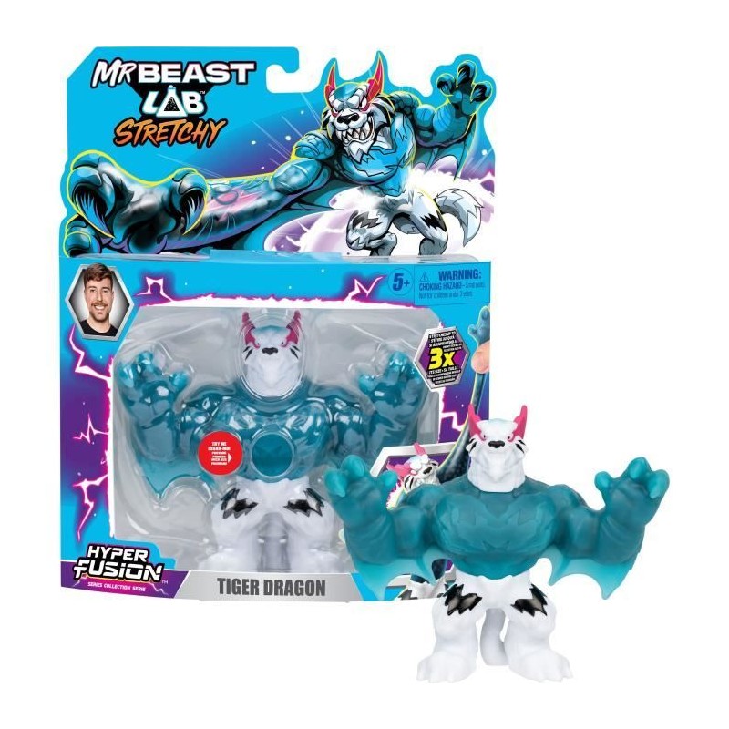 Figurine élastique - MRBEAST LAB - Goo Jit Zu - Tigre Dragon - 11 cm Figurine élastique - MRBEAST LAB - Goo Jit Zu - Tigre Dragon - 11 cm