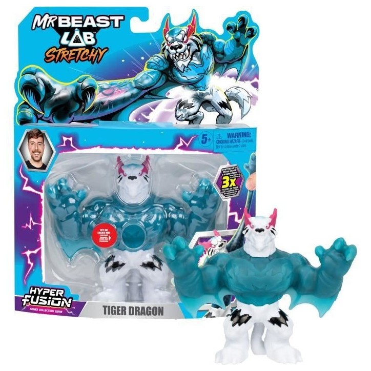 Figurine élastique - MRBEAST LAB - Goo Jit Zu - Tigre Dragon - 11 cm Figurine élastique - MRBEAST LAB - Goo Jit Zu - Tigre Dragon - 11 cm