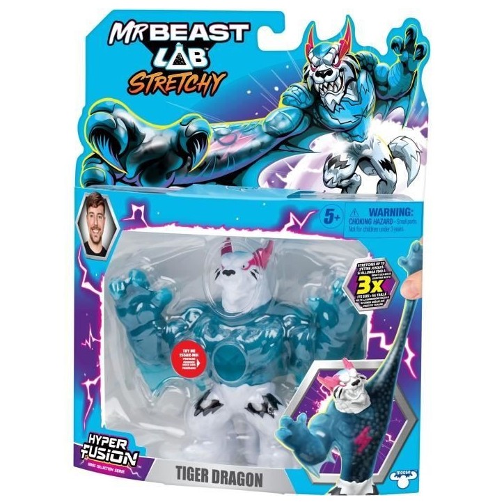 Figurine élastique - MRBEAST LAB - Goo Jit Zu - Tigre Dragon - 11 cm Figurine élastique - MRBEAST LAB - Goo Jit Zu - Tigre Dragon - 11 cm