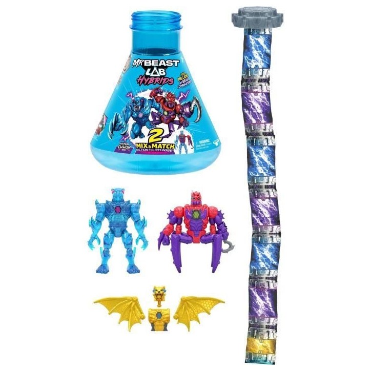Pack de 2 figurines - MRBEAST LAB - Mix & Match - Modele aléatoire + Moitié de figurine Pack de 2 figurines - MRBEAST LAB - Mix & Match - Modele aléatoire + Moitié de figurine