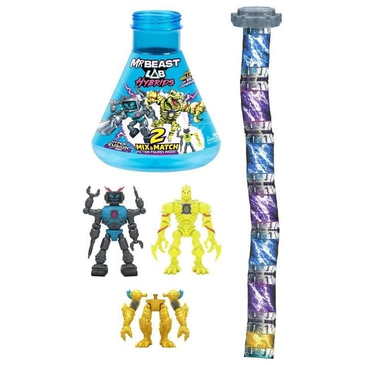 Pack de 2 figurines - MRBEAST LAB - Mix & Match - Modele aléatoire + Moitié de figurine Pack de 2 figurines - MRBEAST LAB - Mix & Match - Modele aléatoire + Moitié de figurine