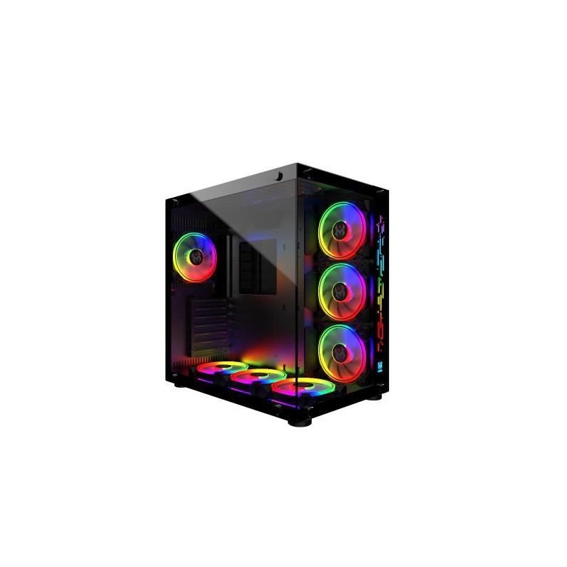 MRED - Boîtier PC Gamer ATX - Noir RGB Crystal Sea MRED - Boîtier PC Gamer ATX - Noir RGB Crystal Sea