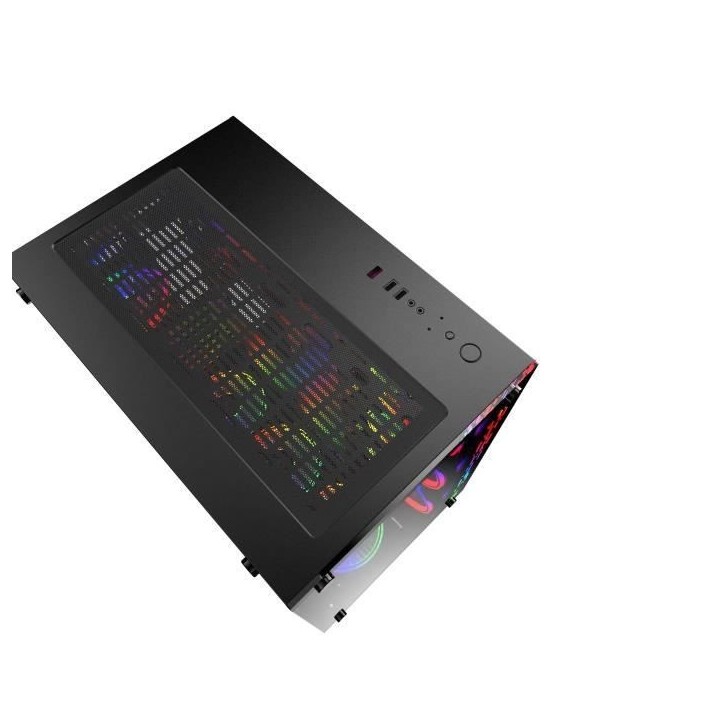 MRED - Boîtier PC Gamer ATX - Noir RGB Crystal Sea MRED - Boîtier PC Gamer ATX - Noir RGB Crystal Sea