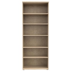 Armoire a chaussures MISCA - Décor chene sonoma et blanc mat - L69 x