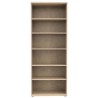 Armoire a chaussures MISCA - Décor chene sonoma et blanc mat - L69 x