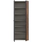 Armoire a chaussures - Béton gris foncé / Bois vintage - 18 paires - 68,7 x 36,5 x 181,1 cm - FORTE Armoire a chaussures - Béton gris foncé / Bois vintage - 18 paires - 68,7 x 36,5 x 181,1 cm - FORTE