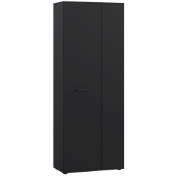 Armoire a chaussures - Noir - 18 paires - 68,7 x 36,5 x 181,1 cm - FOR