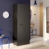 Armoire a chaussures - Noir - 18 paires - 68,7 x 36,5 x 181,1 cm - FOR