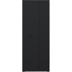 Armoire a chaussures - Noir - 18 paires - 68,7 x 36,5 x 181,1 cm - FOR