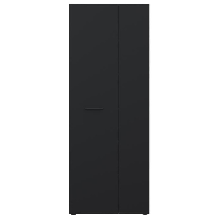 Armoire a chaussures - Noir - 18 paires - 68,7 x 36,5 x 181,1 cm - FORTE