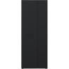 Armoire a chaussures - Noir - 18 paires - 68,7 x 36,5 x 181,1 cm - FOR