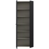 Armoire a chaussures - Noir - 18 paires - 68,7 x 36,5 x 181,1 cm - FOR