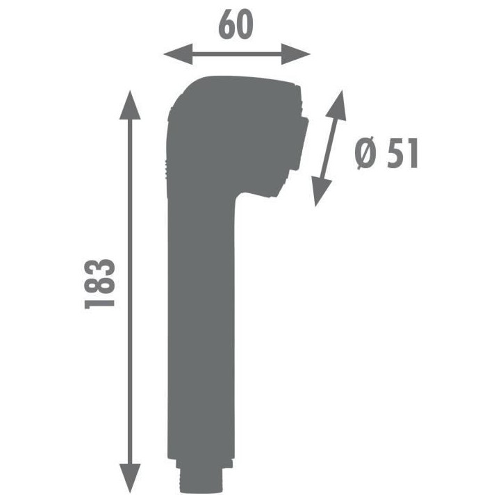 Douchette pour mitigeur d'évier de cuisine - Chromé - 2 jets - Picots anti-calcaire - ROUSSEAU Douchette pour mitigeur d'évier de cuisine - Chromé - 2 jets - Picots anti-calcaire - ROUSSEAU