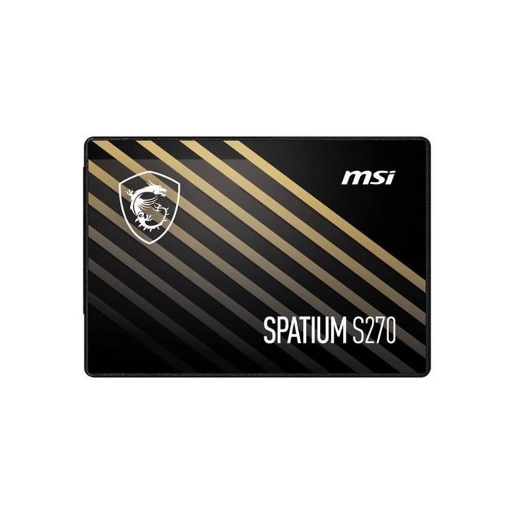 SSD interne - MSI - SPATIUM S270 - 480Go - SATA 2.5 - Vitesses fulgurantes SSD interne - MSI - SPATIUM S270 - 480Go - SATA 2.5 - Vitesses fulgurantes
