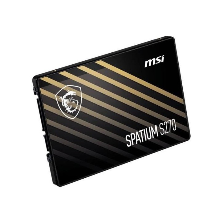SSD interne - MSI - SPATIUM S270 - 480Go - SATA 2.5 - Vitesses fulgurantes SSD interne - MSI - SPATIUM S270 - 480Go - SATA 2.5 - Vitesses fulgurantes