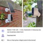 Caméra de surveillance extérieure sans fil avec panneau solaire Konyks Camini Air 2 Solar