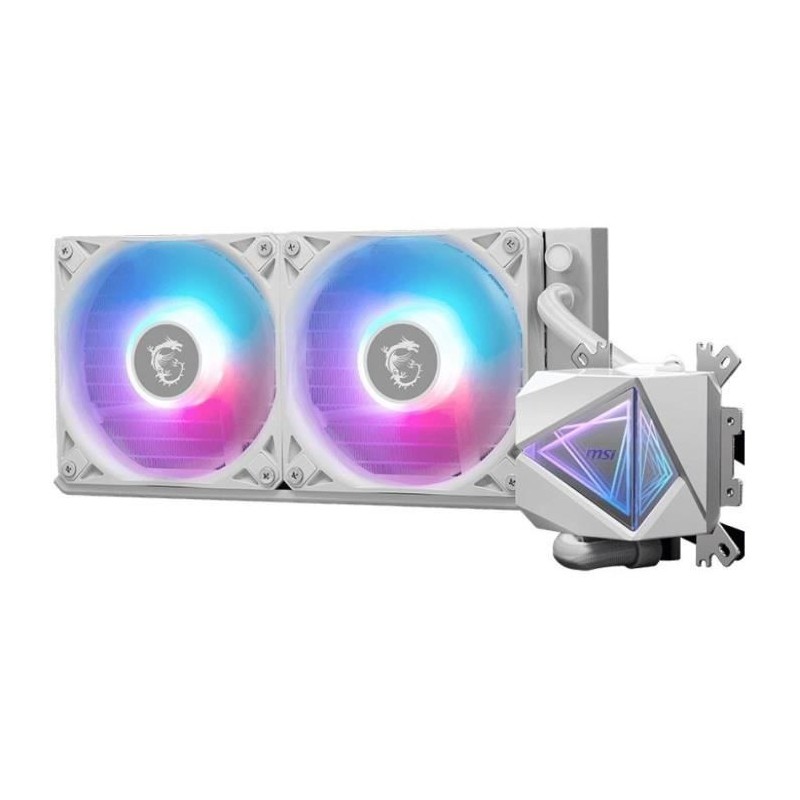Refroidissement PC - MSI - 306-7ZW7A21-C24 - MAG CORELIQUID I240 WHITE Refroidissement PC - MSI - 306-7ZW7A21-C24 - MAG CORELIQUID I240 WHITE
