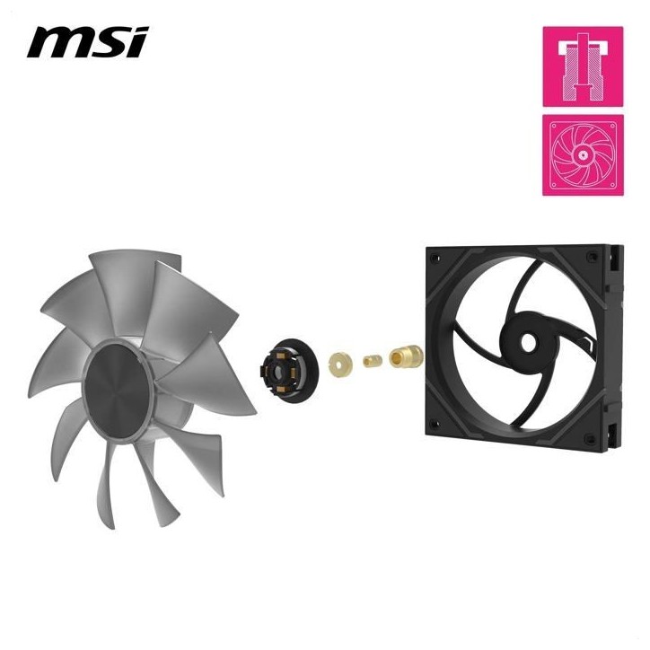 Refroidissement PC - MSI - 306-7G24F14-80 - MPG EZ120 ARGB WHITE-1W
