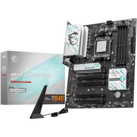 Carte mere - MSI - B840 GAMING PLUS WIFI - AM5 - DDR5 - Wi-Fi 7 - 2.5