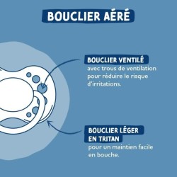 Duo sucettes anatomiques - DODIE - EDL A102 - +6 mois - Hippo