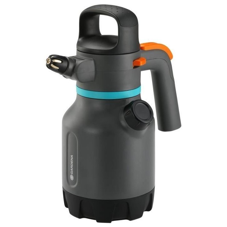 Pulvérisateur a pression GARDENA - Capacité 1.25L - Utilisation 360° - Indicateur de niveau intégré