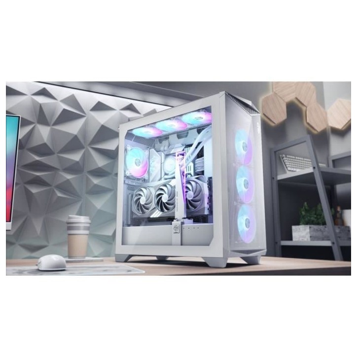 Boîtier PC - MSI - 306-7G21W21-W57 - MPG GUNGNIR 300R AIRFLOW - White