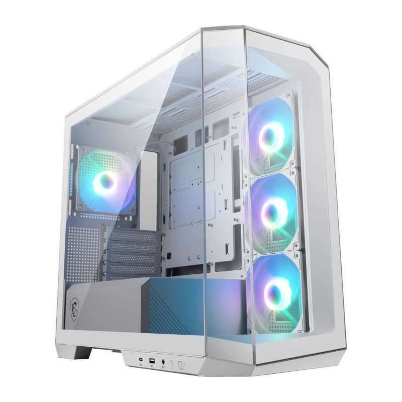 Boîtier PC - MSI - MAG PANO M100R PZ - Blanc Boîtier PC - MSI - MAG PANO M100R PZ - Blanc