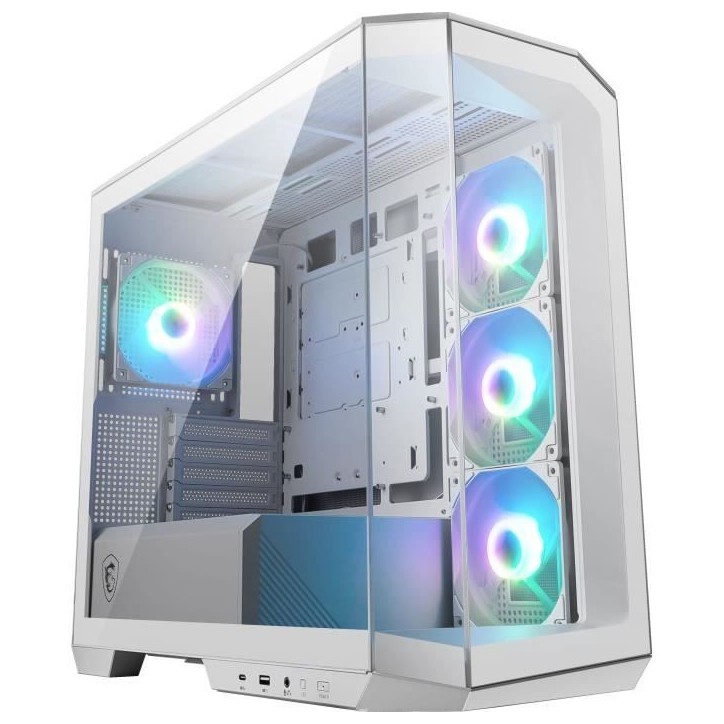 Boîtier PC - MSI - MAG PANO M100R PZ - Blanc Boîtier PC - MSI - MAG PANO M100R PZ - Blanc