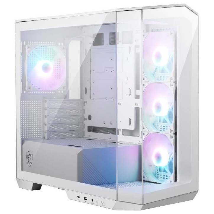 Boîtier PC - MSI - MAG PANO M100R PZ - Blanc Boîtier PC - MSI - MAG PANO M100R PZ - Blanc