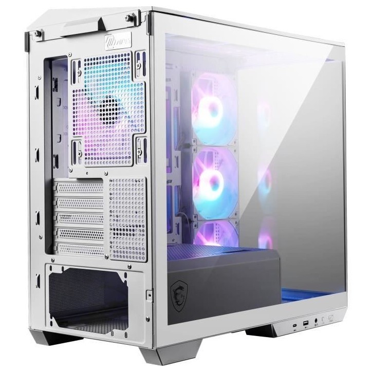 Boîtier PC - MSI - MAG PANO M100R PZ - Blanc Boîtier PC - MSI - MAG PANO M100R PZ - Blanc