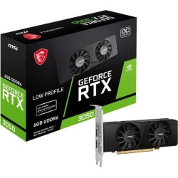 Carte graphique - MSI - GEFORCE RTX 3050 LP 6G OC NVIDIA 6 Go GDDR6