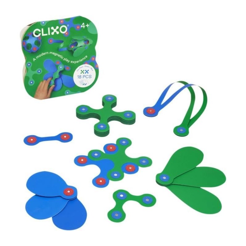 Itsy CLIXO - Bleu/vert - GIPSY TOYS - Jeu de Construction Magnétique Itsy CLIXO - Bleu/vert - GIPSY TOYS - Jeu de Construction Magnétique