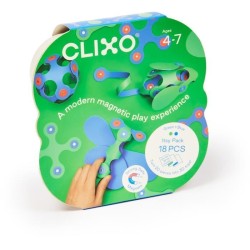 Itsy CLIXO - Bleu/vert - GIPSY TOYS - Jeu de Construction Magnétique