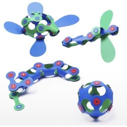 Itsy CLIXO - Bleu/vert - GIPSY TOYS - Jeu de Construction Magnétique