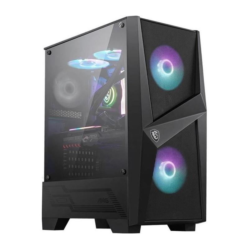 MSI BOITIER PC MAG FORGE 100R - Noir - Verre trempé - Format ATX (306 MSI BOITIER PC MAG FORGE 100R - Noir - Verre trempé - Format ATX (306