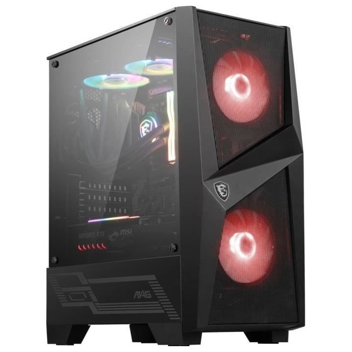 MSI BOITIER PC MAG FORGE 100M - Noir - Verre trempé - Format ATX (306-7G03M21-809) MSI BOITIER PC MAG FORGE 100M - Noir - Verre trempé - Format ATX (306-7G03M21-809)