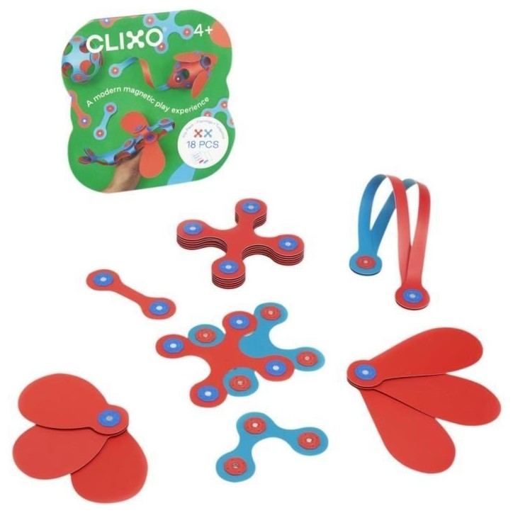 Itsy CLIXO - Flamingo/Turquoise - GIPSY TOYS - Jeu de Construction Magnétique - Jouet Educatif et Créatif - 18 pcs - Des 4 ans Itsy CLIXO - Flamingo/Turquoise - GIPSY TOYS - Jeu de Construction Magnétique - Jouet Educatif et Créatif - 18 pcs - Des 4 ans