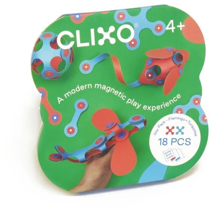 Itsy CLIXO - Flamingo/Turquoise - GIPSY TOYS - Jeu de Construction Magnétique - Jouet Educatif et Créatif - 18 pcs - Des 4 ans Itsy CLIXO - Flamingo/Turquoise - GIPSY TOYS - Jeu de Construction Magnétique - Jouet Educatif et Créatif - 18 pcs - Des 4 ans