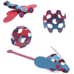 Itsy CLIXO - Flamingo/Turquoise - GIPSY TOYS - Jeu de Construction Mag