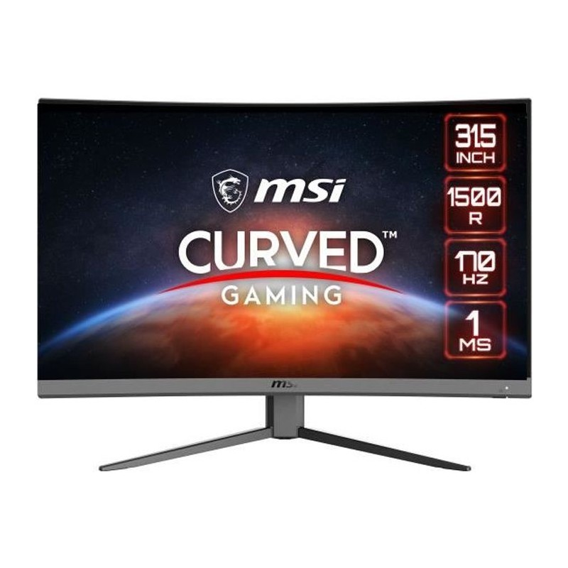 Ecran PC Gamer Incurvé - MSI - 31,5 - WQHD - 170Hz - Dalle VA - 1ms - Ecran PC Gamer Incurvé - MSI - 31,5 - WQHD - 170Hz - Dalle VA - 1ms -