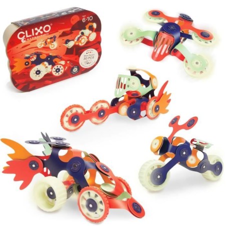 Mars Rovers CLIXO - GIPSY TOYS - Jeu de construction magnétique, flex
