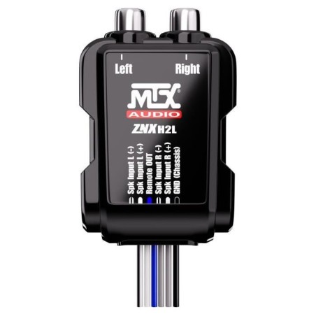 Adaptateur - MTX AUDIO - Câbles HP vers RCA 8V - Sortie ”Remote”
