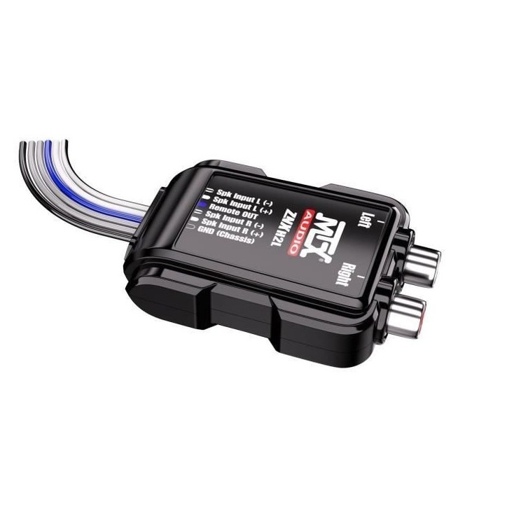 Adaptateur - MTX AUDIO - Câbles HP vers RCA 8V - Sortie ”Remote” Adaptateur - MTX AUDIO - Câbles HP vers RCA 8V - Sortie ”Remote”
