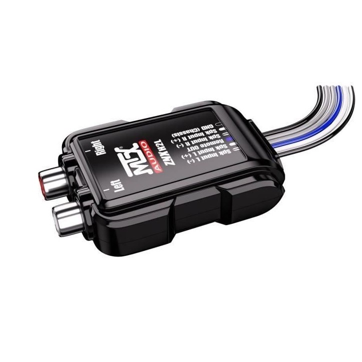 Adaptateur - MTX AUDIO - Câbles HP vers RCA 8V - Sortie ”Remote” Adaptateur - MTX AUDIO - Câbles HP vers RCA 8V - Sortie ”Remote”