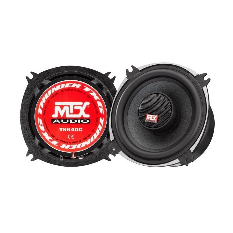 Coaxiaux 2 voies - MTX AUDIO - 10cm 4O 70Wrms - Châssis aluminium - B Coaxiaux 2 voies - MTX AUDIO - 10cm 4O 70Wrms - Châssis aluminium - B