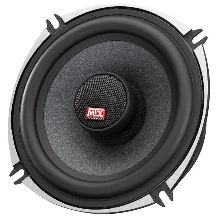 MTX TX650C Haut-parleurs voiture Coaxiaux 13cm 2 voies 80W RMS 4 châssis alu Tweeters néodyme dôme soie Membrane pulpe célul MTX TX650C Haut-parleurs voiture Coaxiaux 13cm 2 voies 80W RMS 4 châssis alu Tweeters néodyme dôme soie Membrane pulpe célul