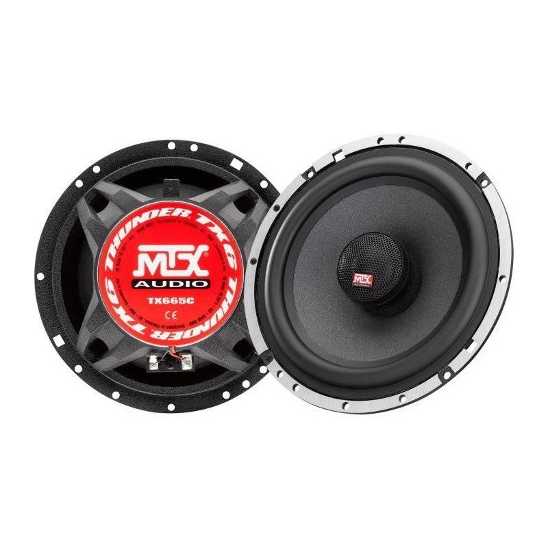 MTX TX665C Haut-parleurs voiture Coaxiaux 16,5cm 2 voies 90W RMS 4 Ch