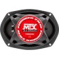 MTX TX669C Haut-parleurs voiture Coaxiaux 15x23cm 6x9 2 voies 120W RMS 4 Châssis alu Tweeters néodyme dôme soie Membrane fibr MTX TX669C Haut-parleurs voiture Coaxiaux 15x23cm 6x9 2 voies 120W RMS 4 Châssis alu Tweeters néodyme dôme soie Membrane fibr